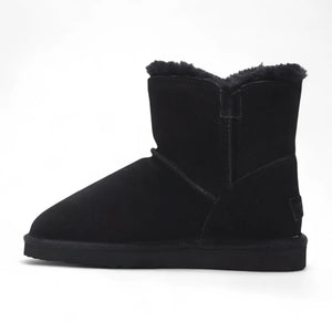 Alpine - Women's Sheepskin Suede Winter Slip-On Boots-TruClothing
