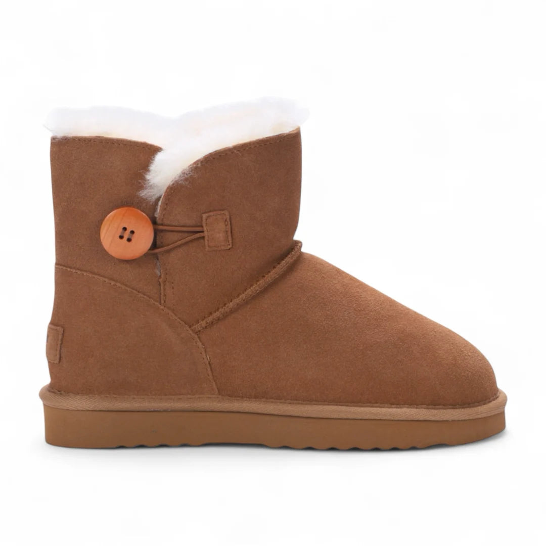 Alpine - Women's Sheepskin Suede Winter Slip-On Boots-TruClothing