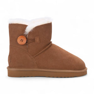 Alpine - Women's Sheepskin Suede Winter Slip-On Boots-TruClothing