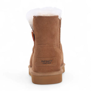 Alpine - Women's Sheepskin Suede Winter Slip-On Boots-TruClothing