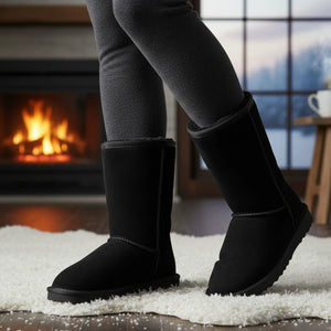 Dusk - Women's Sheepskin Suede Winter Boots-TruClothing
