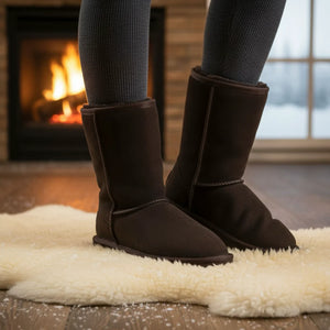 Dusk - Women's Sheepskin Suede Winter Boots-TruClothing