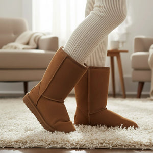 Dusk - Women's Sheepskin Suede Winter Boots-TruClothing
