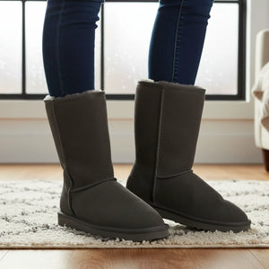 Dusk - Women's Sheepskin Suede Winter Boots-TruClothing
