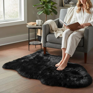 Genuine Sheepskin Real Natural Wool Area Rug-TruClothing