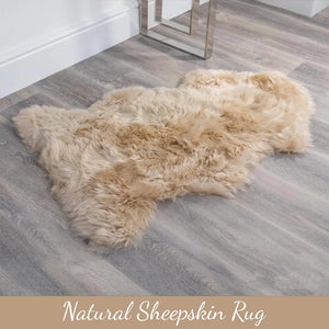 Genuine Sheepskin Real Natural Wool Area Rug-TruClothing