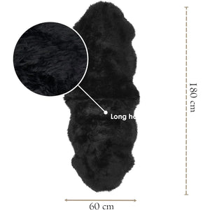 Genuine Sheepskin Real Natural Wool Double Area Rug-TruClothing