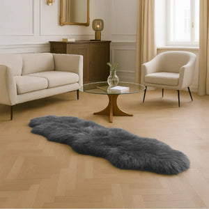 Genuine Sheepskin Real Natural Wool Double Area Rug-TruClothing