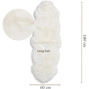 Genuine Sheepskin Real Natural Wool Double Area Rug-TruClothing