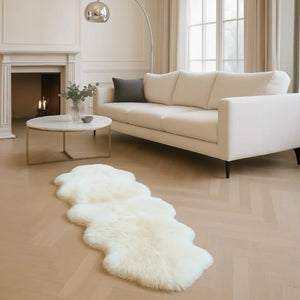 Genuine Sheepskin Real Natural Wool Double Area Rug-TruClothing