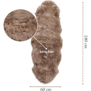 Genuine Sheepskin Real Natural Wool Double Area Rug-TruClothing