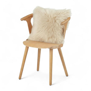Genuine Sheepskin Real Wool Single Sided Cushion-TruClothing