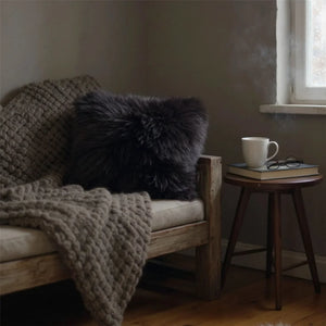 Genuine Sheepskin Real Wool Single Sided Cushion-TruClothing