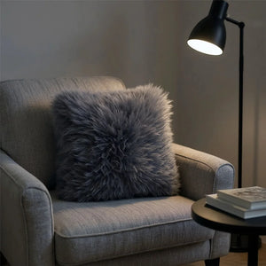 Genuine Sheepskin Real Wool Single Sided Cushion-TruClothing