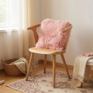 Genuine Sheepskin Real Wool Single Sided Cushion-TruClothing