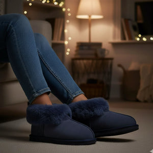 Glacier - Women's Sheepskin Suede Comfort Bootie-TruClothing