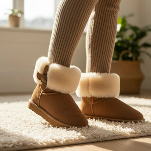 Granite - Women's Sheepskin Suede Winter Boots-TruClothing