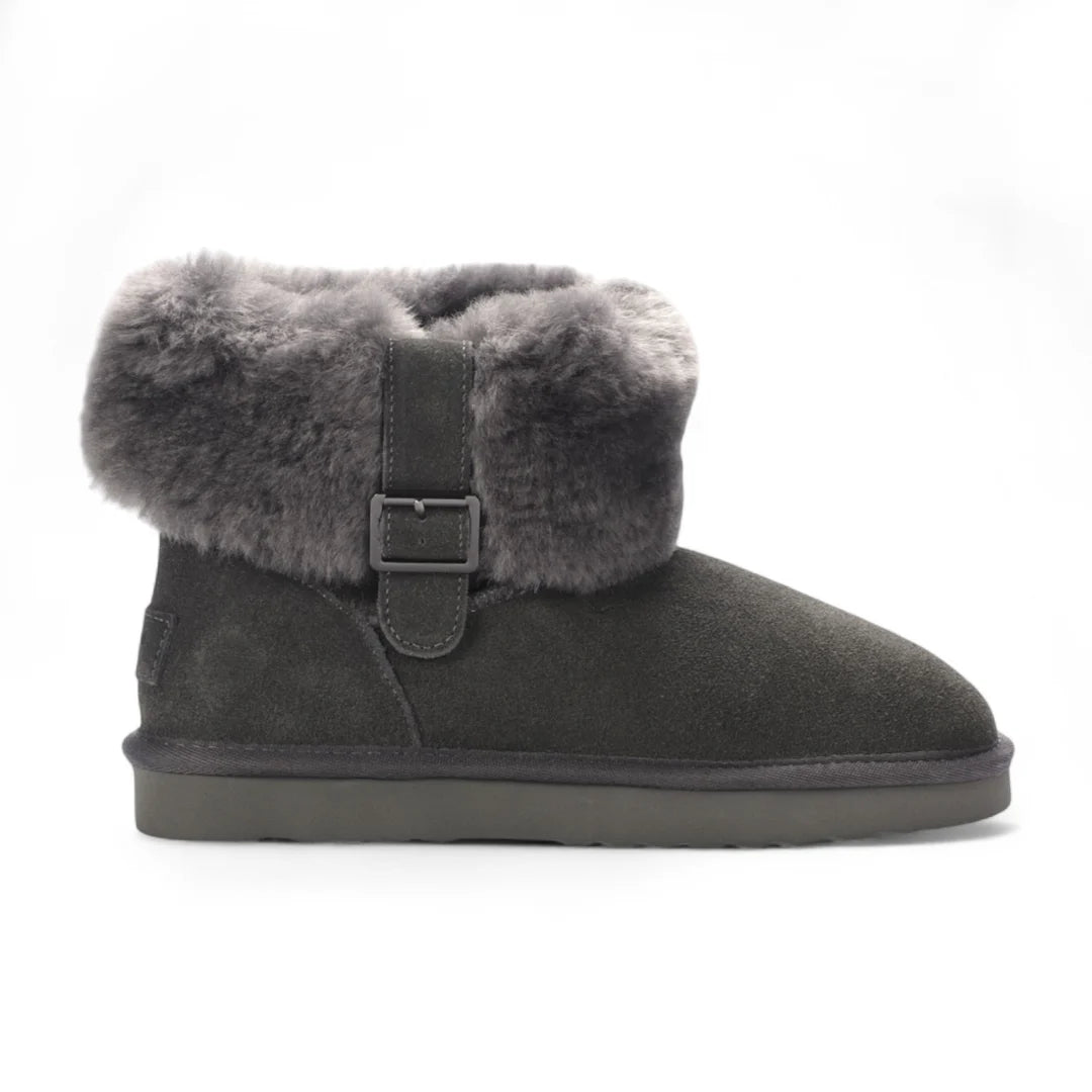 Granite - Women's Sheepskin Suede Winter Boots-TruClothing
