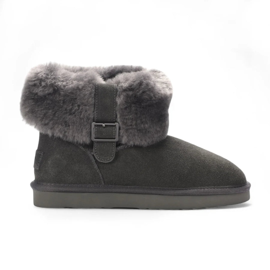 Granite - Women's Sheepskin Suede Winter Boots-TruClothing