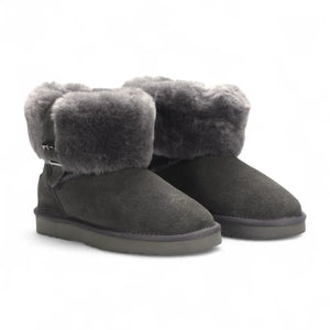 Granite - Women's Sheepskin Suede Winter Boots-TruClothing