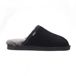 Highland - Men's Genuine Sheepskin Suede Mule Slippers-TruClothing