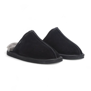 Highland - Men's Genuine Sheepskin Suede Mule Slippers-TruClothing