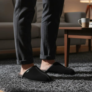 Highland - Men's Genuine Sheepskin Suede Mule Slippers-TruClothing