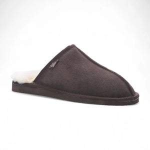 Highland - Men's Genuine Sheepskin Suede Mule Slippers-TruClothing