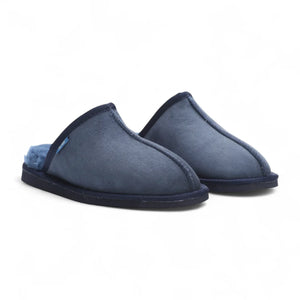 Highland - Men's Genuine Sheepskin Suede Mule Slippers-TruClothing