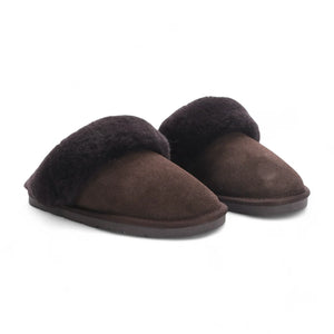 Luna - Women's Sheepskin Suede Mule Slippers-TruClothing