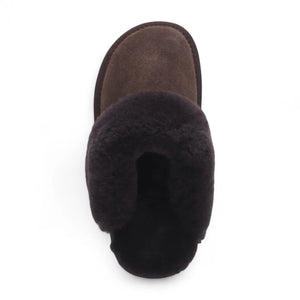 Luna - Women's Sheepskin Suede Mule Slippers-TruClothing