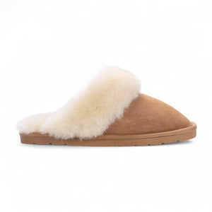 Luna - Women's Sheepskin Suede Mule Slippers-TruClothing