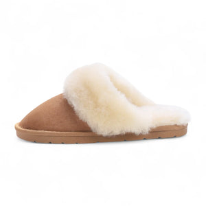 Luna - Women's Sheepskin Suede Mule Slippers-TruClothing