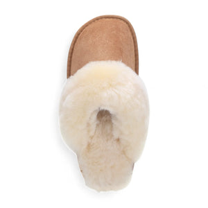 Luna - Women's Sheepskin Suede Mule Slippers-TruClothing