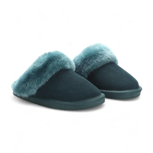 Luna - Women's Sheepskin Suede Mule Slippers-TruClothing