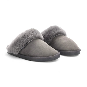 Luna - Women's Sheepskin Suede Mule Slippers-TruClothing