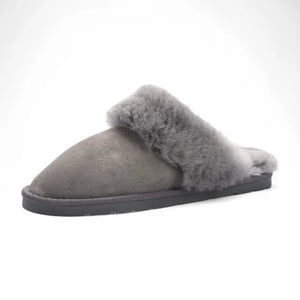 Luna - Women's Sheepskin Suede Mule Slippers-TruClothing