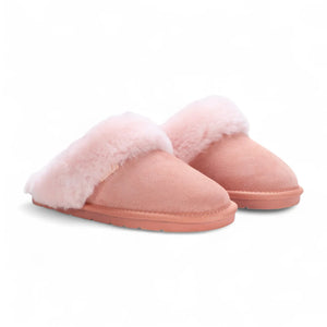 Luna - Women's Sheepskin Suede Mule Slippers-TruClothing
