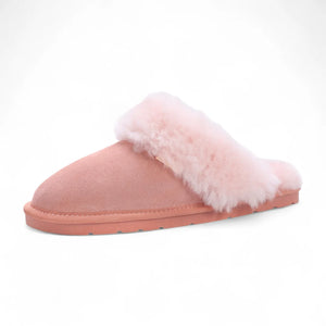 Luna - Women's Sheepskin Suede Mule Slippers-TruClothing