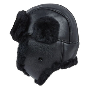 Men's RAF Aviator Sheepskin B-55 Navigator Hat-TruClothing