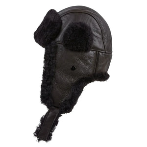 Men's RAF Aviator Sheepskin B-55 Navigator Hat-TruClothing