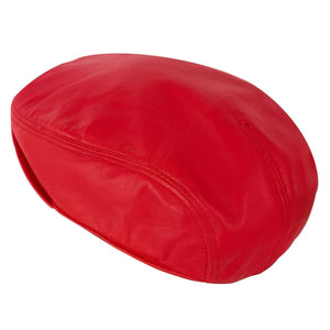 Men's Real Leather Ivy Newsboy Peaked Flat Cap-TruClothing
