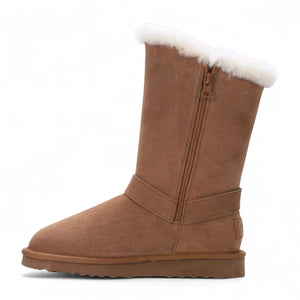 Redwood - Women's Brown Sheepskin Suede Winter Boots-TruClothing