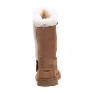Redwood - Women's Brown Sheepskin Suede Winter Boots-TruClothing