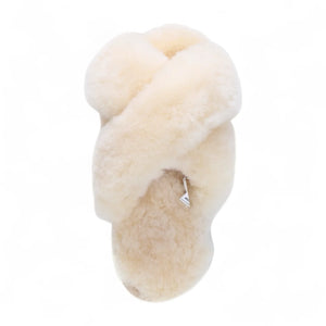 Snowbelle - Women's Genuine Sheepskin Crossover Slippers-TruClothing