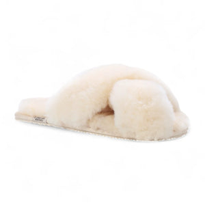 Snowbelle - Women's Genuine Sheepskin Crossover Slippers-TruClothing