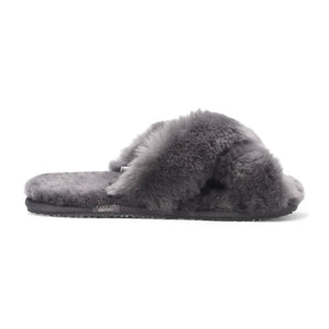 Snowbelle - Women's Genuine Sheepskin Crossover Slippers-TruClothing