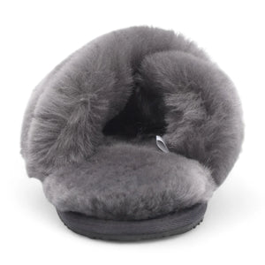 Snowbelle - Women's Genuine Sheepskin Crossover Slippers-TruClothing