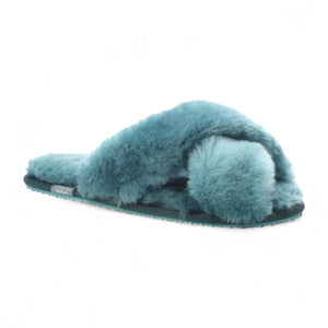 Snowbelle - Women's Genuine Sheepskin Crossover Slippers-TruClothing