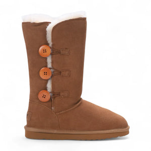 Willow - Women's Sheepskin Suede Winter Mid-Calf Boots-TruClothing